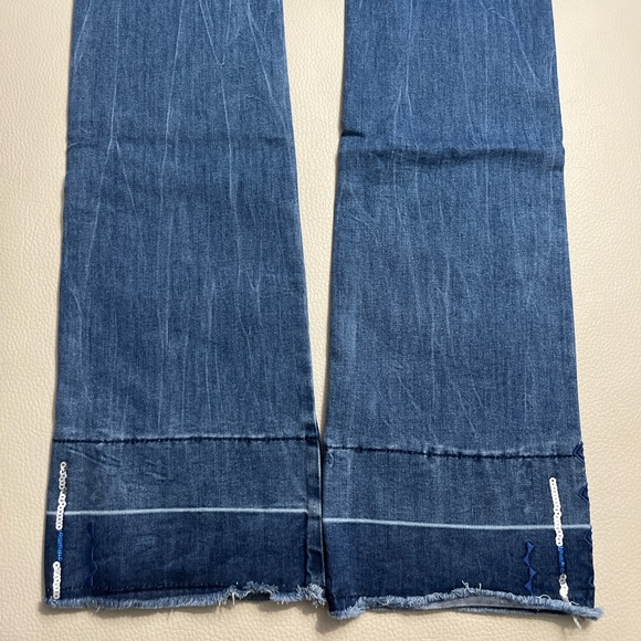 NWT - Desigual Women’s Mini Flare Sequin Jeans - EU Size 28 / US Size 4 - Picture 8 of 11